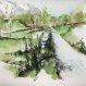 Chemin à Merens en remontant l'Ariège